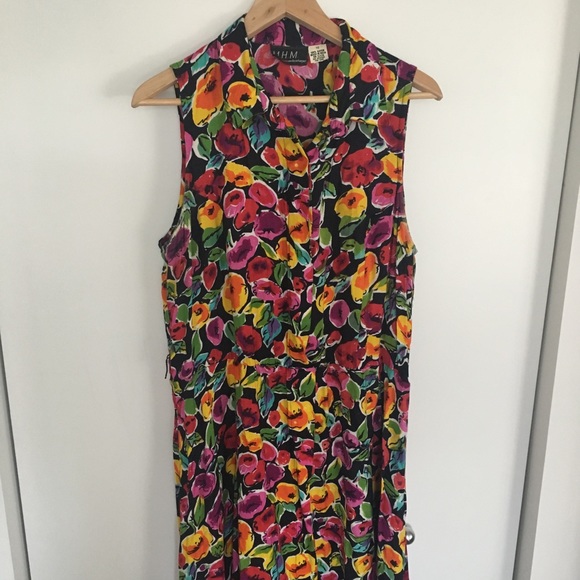 Melissa Harper Dresses & Skirts - Melissa Harper Dress Sleeveless Floral Size 16